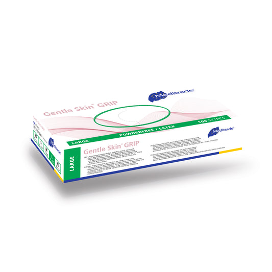 Meditrade Gentle Skin® grip Latex Untersuchungshandschuhe