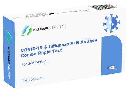 Safecare 3in1 Laien-Combotest Influenza A/B & COVID-19 - 1er