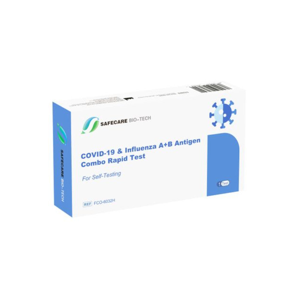 Safecare 3in1 Laien-Combotest Influenza A/B & COVID-19 - 1er