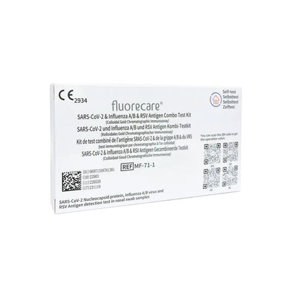 Fluorecare-Test zum Erkennen von SARS-CoV-2 | Influenza A/B & RSV Viren