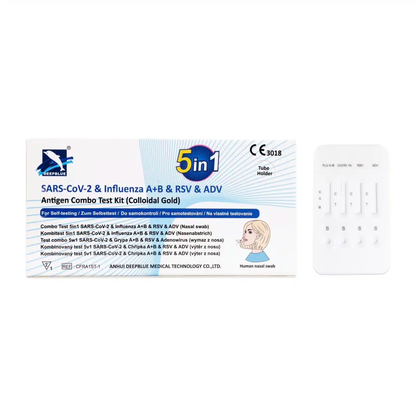 Deepblue 5 in 1 Combo Antigen Schnelltest