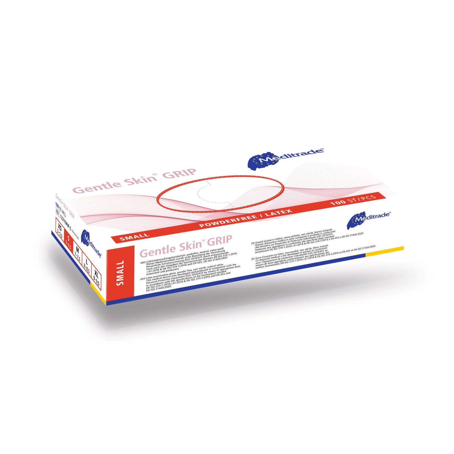 Meditrade Gentle Skin® grip Latex Untersuchungshandschuhe