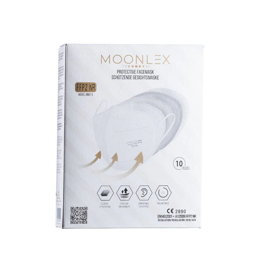 Moonlex FFP2 Maske 5-Lagig, weiß, einzeln verpackt